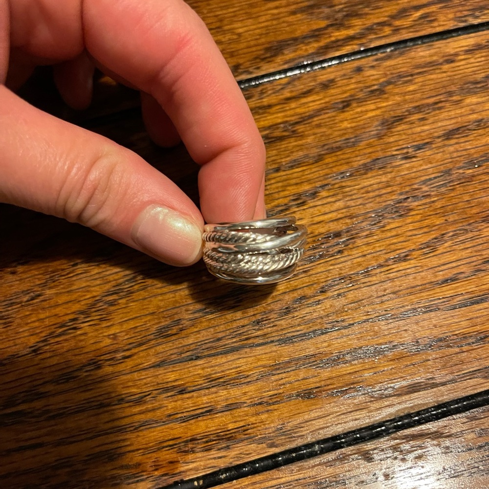 David Yurman Size 8 Sterling Silver Gem